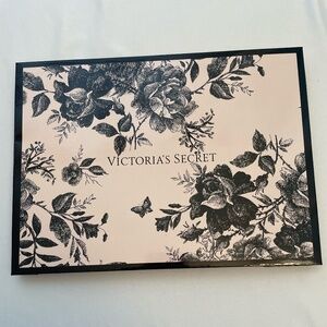 Victoria's Secret Gift Box-Tissue Paper-Bow Pink Black Floral New in Packaging
